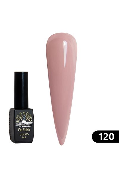 global fashion Oja semipermanenta BLACK ELITE, Global Fashion 8 ml, 120