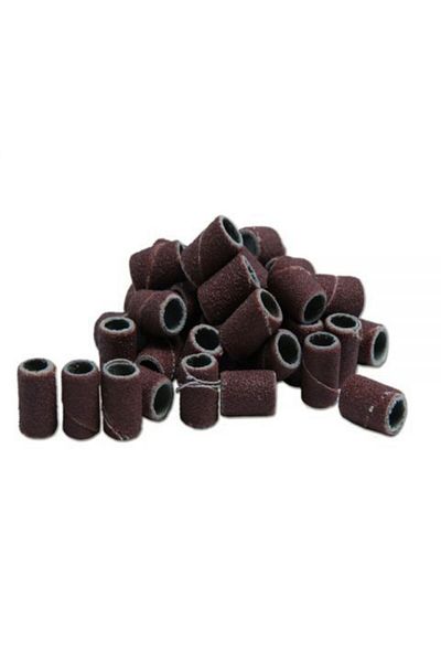 global fashion Nail file sandpaper refills, 50 pieces, 120, sandpaper rings for electric nail file
