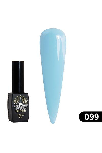 global fashion Oja semipermanenta BLACK ELITE, Global Fashion 8 ml, 099