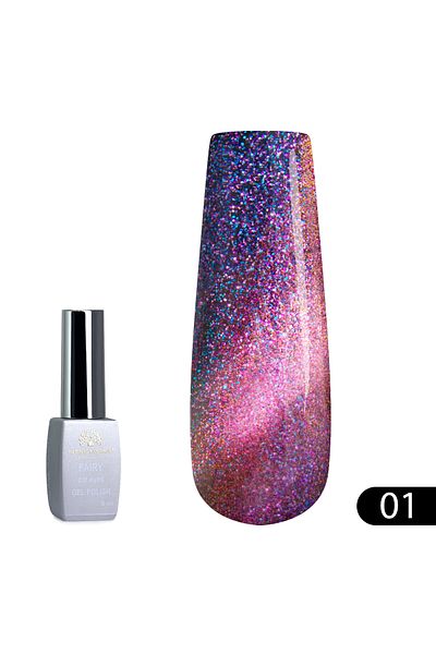 global fashion Oja semipermanenta Cat Eyes Fairy 8ml, 01