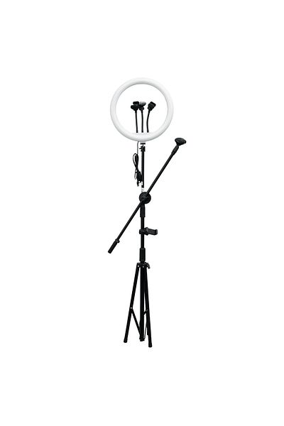 global fashion Circular lamp, Led M-36, remote control, 3 light modes, phone holder, 2.1m tripod included