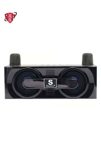 Shopi Smart Berry M24 Karaoke System With 2 Microphones And Transformation Light Stereo Bluetooth Speaker