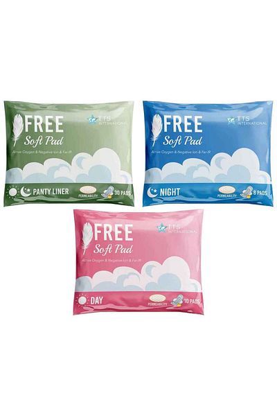 TTS Free Soft Pad - Hygienic Women's Pad Set
