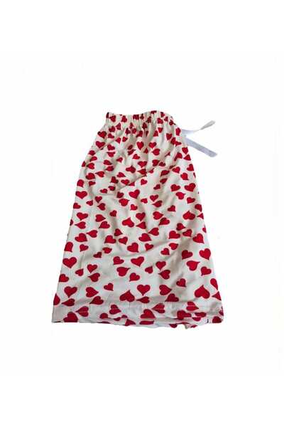 DERENE Milan Night Pajama Shorts Heart Pattern-018