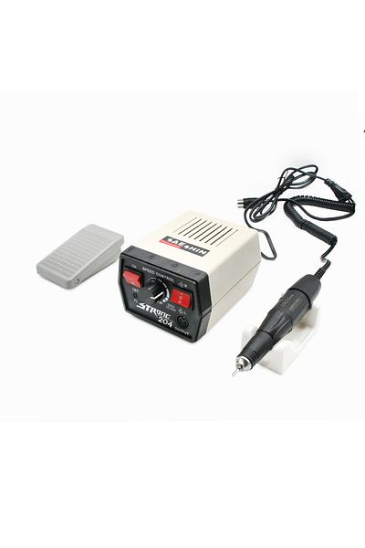 global fashion STRONG-204 electric file, for manicure and pedicure, 35000 rpm, 65 watt, gray
