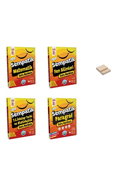 Ünlüler Karması LGS 8. Sınıf Sempatik Matematik Fen İnkılap ve Paragraf Soru Bankası 4lü Set