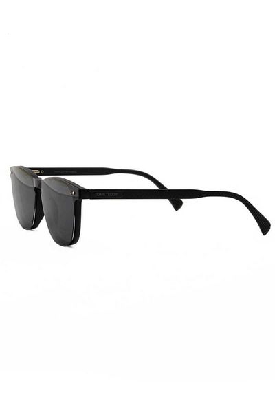 Toms Teddy Tt070 C101M 47Ekt Unisex Polarized Clip-On Blue Light Protection Screen Glasses (Matte Black)
