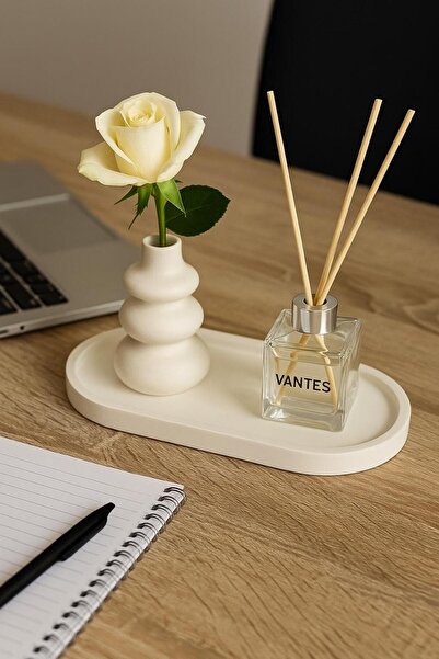 VANTES Dekoratif Vazo Oda Kokusu Set 3lü Obje-biblo-oda Kokusu (ÇİÇEK DAHİL DEGİLDİR)