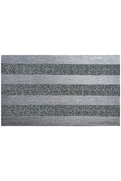 OPTIM DEKO Modern Entryway Mat, Rubber and Polyethylene, DM 07, Gray, 76x46 cm
