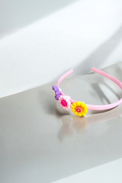 AYMETA Children's Crown in Bright Colors with Flower Figures