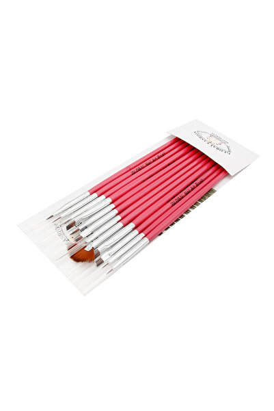 global fashion Set pensule manichiura, pentru pictura pe unghii, B-2, 12 pies...