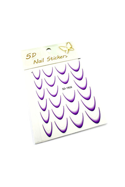 global fashion Autocolant pentru unghii French Nail Stickers 5D, SD-1926