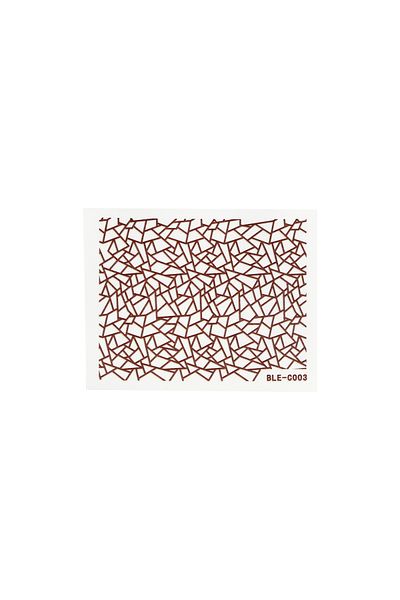 global fashion Tatuaj 3D unghii, Nail Accessory, culoare maro
