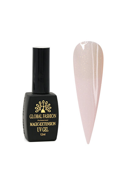 global fashion Gel UV cu sclipici, Magic-Extension, Global Fashion, 12 ml, G04