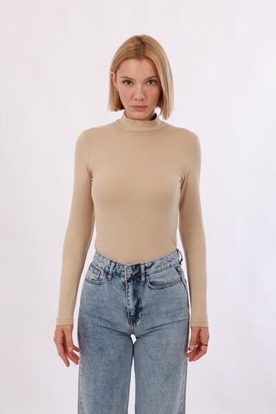 Yade Fashion Kadın Uzun Kol Body