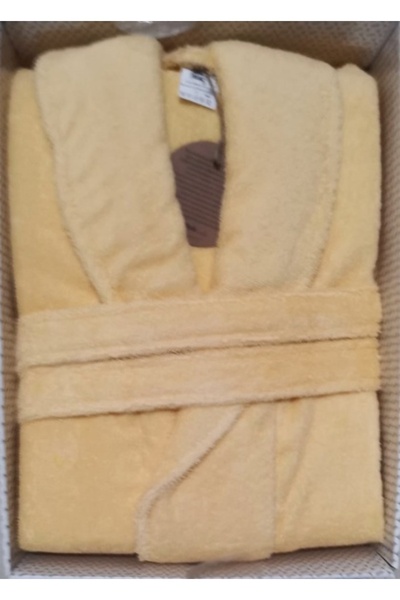 Özdilek Colourist Honey Yellow Shawl Bathrobe (XL)