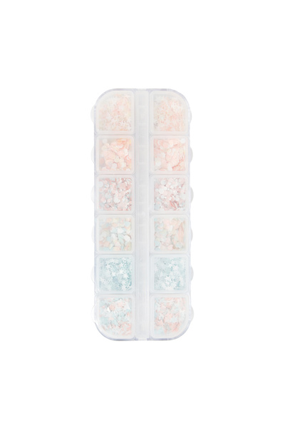 global fashion Set de 7 unități: Decor pentru manichiură, set colorat