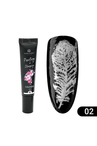 global fashion Gel vopsea pentru pictura chinezeasca si stampilare Painting+Stamping 8ml, 02