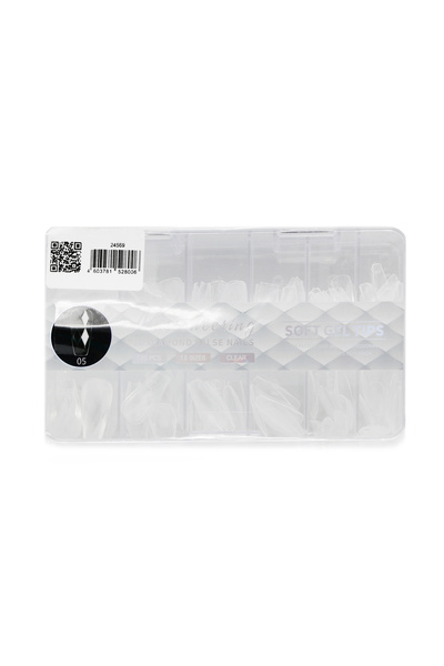 global fashion Tipsuri de gel „Diamante 3D”, pătrat conic, 05, 120 buc, 12 di...