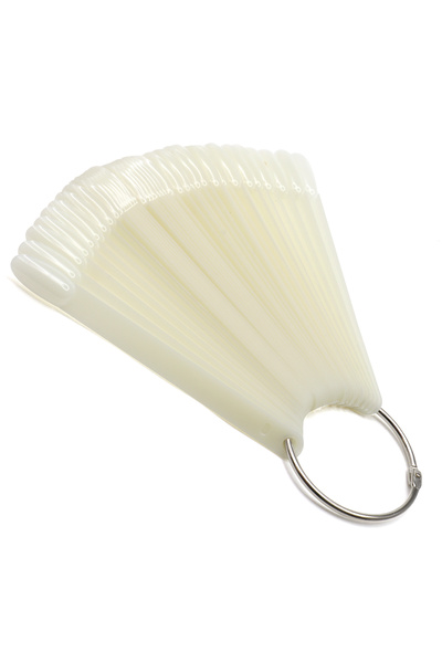 global fashion Οβάλ άκρες για εξάσκηση με σετ 50 δαχτυλιδιών - Milk