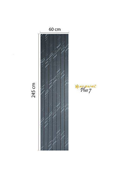 Akupanel PLUS7 60×245 cm Black Palazzo Akustik Duvar Paneli