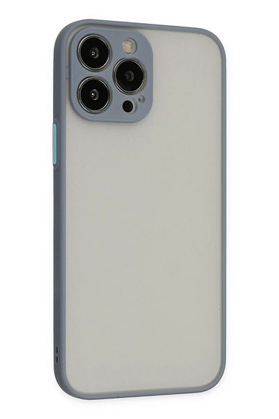 NewFace iPhone 15 Pro Case Montreal Silicone Cover - Gray Gelal