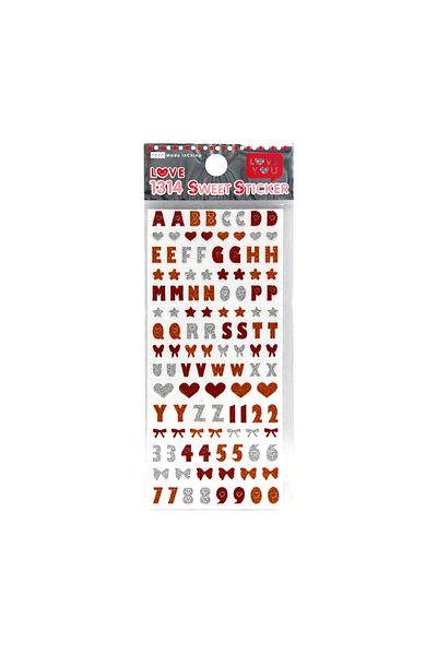 global fashion Abtibild decor unghii, Sweet Stickers, modele litere
