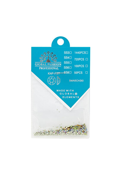 global fashion Cristale unghii tip Swarovski, Global Fashion 7, camelion