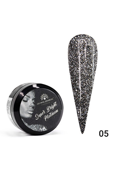 global fashion Set de 3 unități: Vopsea gel Super Bright Platinum, 5 g 05