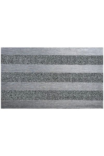 OPTIM DEKO Modern Entryway Mat, Rubber and Polyethylene, DM 07, Gray, 76x46 cm