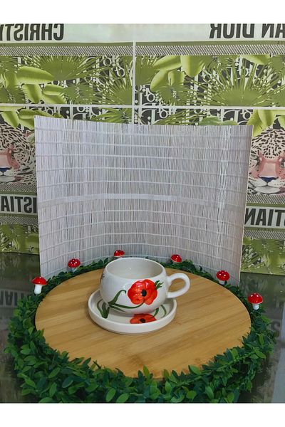 RGS HOMELİFE Colorful Flower Patterned Cup