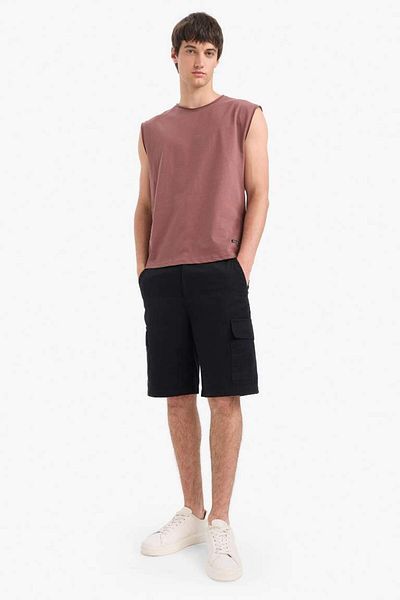 DeFacto New Season 100% Cotton Boxy Fit Crew Neck Basic Plain Undershirt