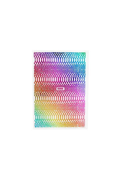global fashion Abtibild decor unghii, Flower B06, holografic