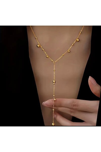 pop up store Stainless Steel Gold Ball Pendant