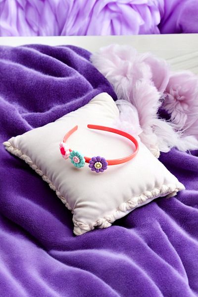 AYMETA Children's Crown in Bright Colors with Flower Figures