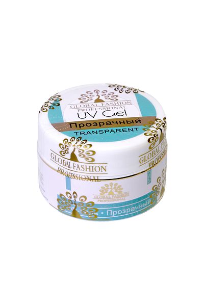 global fashion Gel UV de construcție, Global Fashion, Clear 15 g, Transparent