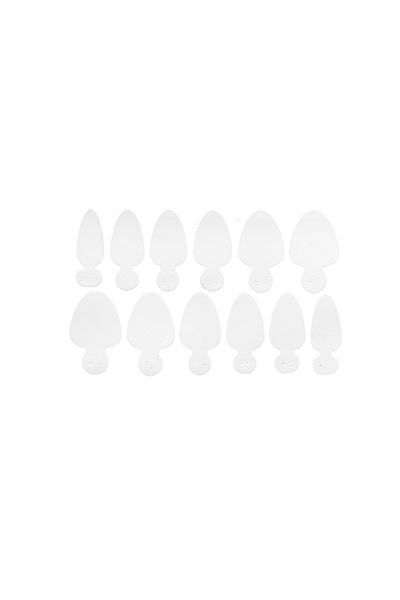global fashion Sablon din silicon pentru tipsuri reutilizabile forma A, 10 buc.