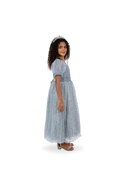 ddaniela Grey Party Dress Sequin Stars
