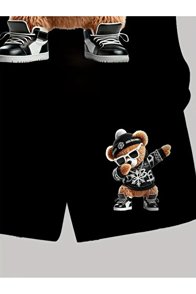 haha Boy's Teddy Bear Themed T-Shirt - Shorts Set