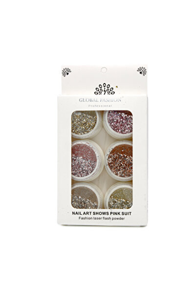 global fashion Σετ διακόσμησης νυχιών Global Fashion, 6 χρώματα
