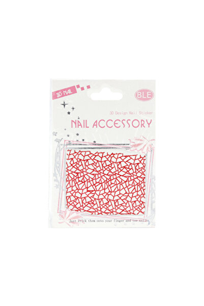 global fashion Tatuaj decor unghii 3D, Nail Accessory, rosu