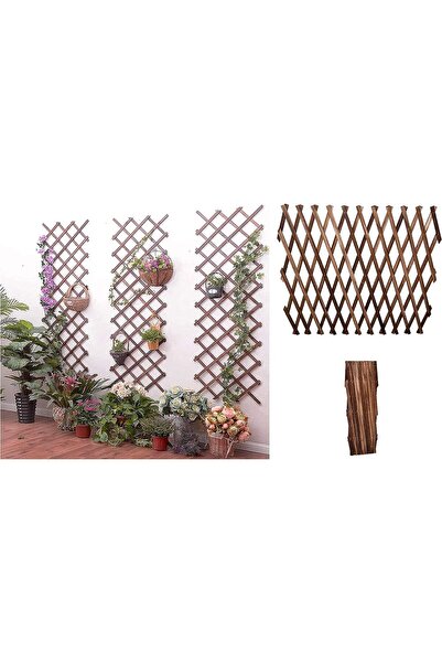 LINGWEI Expandable Wooden Garden Fence for Climbing Plants