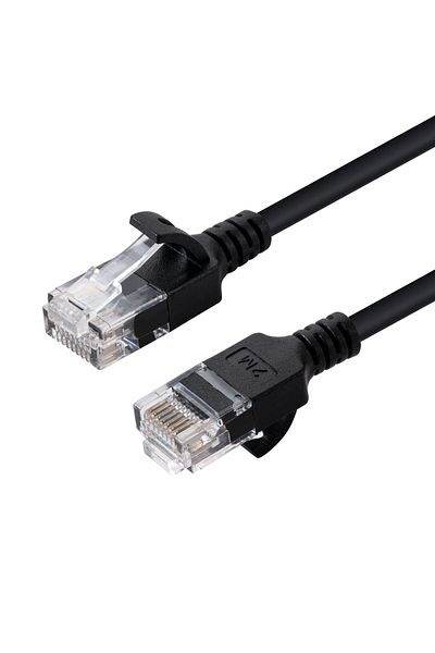 Inna marka MicroConnect Kabel Ethernet U/UTP CAT6A Slim 0.15M Czarny, V-UTP6A0015S-SLIM