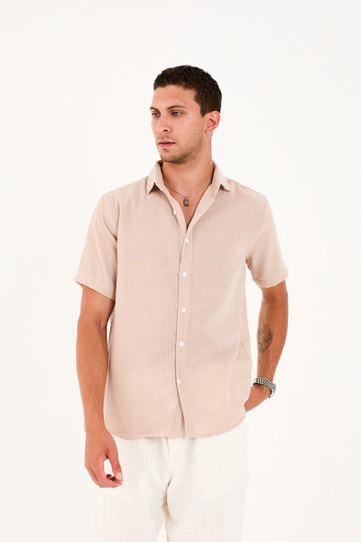 No Way Ανδρικό πουκάμισο με κοντό μανίκι χωρίς τσέπες