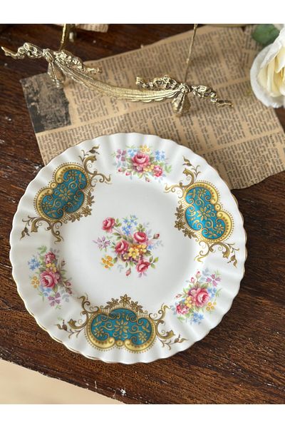 Royal Albert Antique Royal Albert Berkeley Series Color Flower Porcelain Cake Wall Plate 18.5 cm Pcs