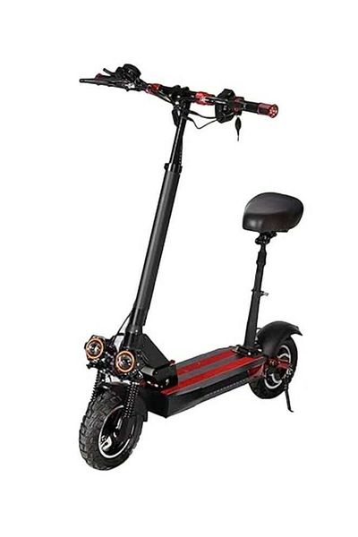 unbranded Electric Push Scooter V23, Max Speed 57 km/h, Range 30 km, 48V Foldable Off-Road 10 Inch with Suspen