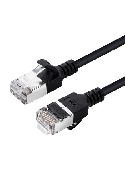 Inna marka Kabel sieciowy MicroConnect CAT6A U-FTP Slim LSZH 5m czarny, V-FTP6A05S-SLIM