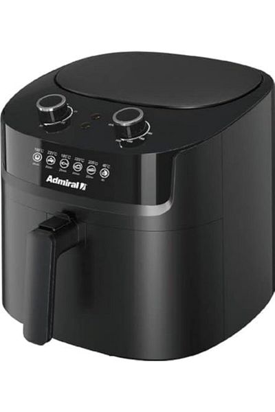 Admiral Air Fryer, 6.5L, 1800W, No Oil, Classic Control Air Fryer, Dishwasher Safe, ADAF65BL, 1 Year