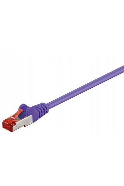 MicroConnect F/UTP CAT6 0,25m Fioletowy PVC