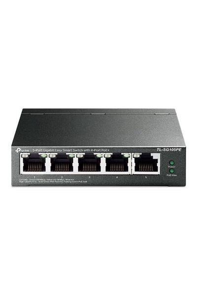 Inna marka Switch PoE Omada Easy Smart cu 5 porturi Gigabit și 4 porturi PoE+ (fără suport SDN), TL-SG105PE